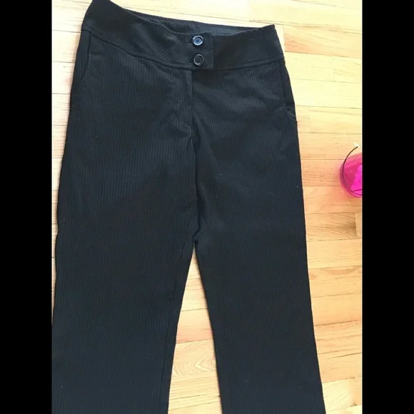 Sz 10 | H & M | Pinstripe | Black Light Blue | High Waisted Trouser ♦️ - Picture 10 of 14